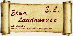Elma Laudanović vizit kartica